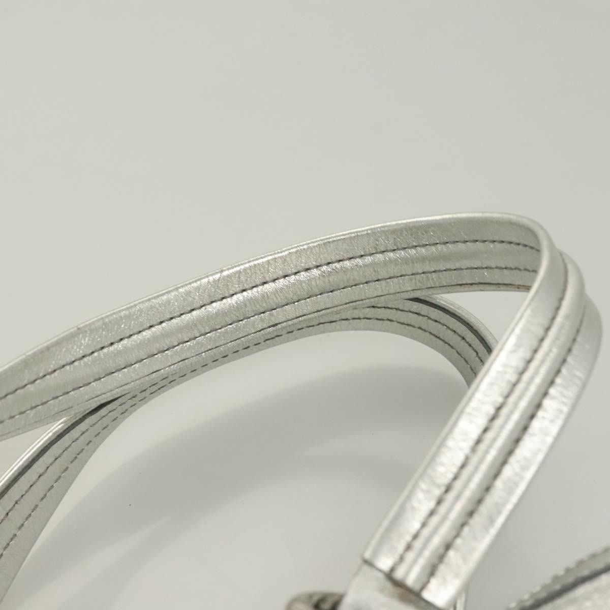 Celine CELINE Tote Bag Leather Silver Size ONE SIZE - 8 Thumbnail