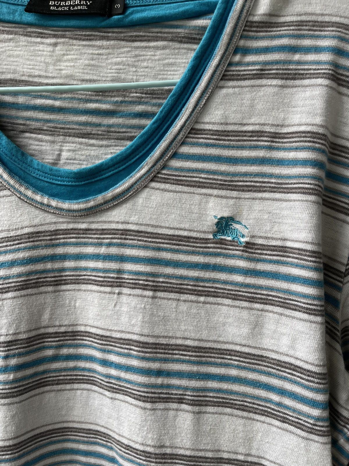 Burberry × Designer Burberry Torridge Stripe t-shirt 📸 Size US M / EU 48-50 / 2 - 4 Thumbnail
