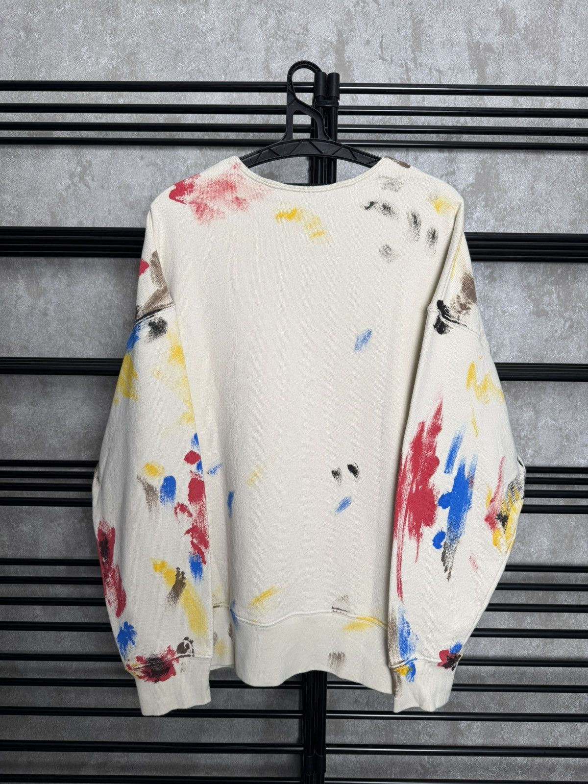 Palm Angels Rare Painted College Sweatshirt Size US S / EU 44-46 / 1 - 10 Thumbnail