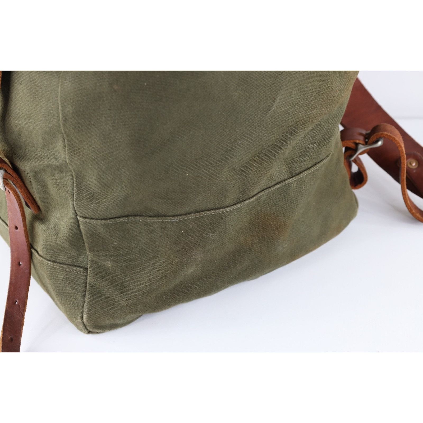 Duluth Pack Vintage Duluth Pack Canvas Leather Safford Food Pack Bag Size ONE SIZE - 6 Thumbnail