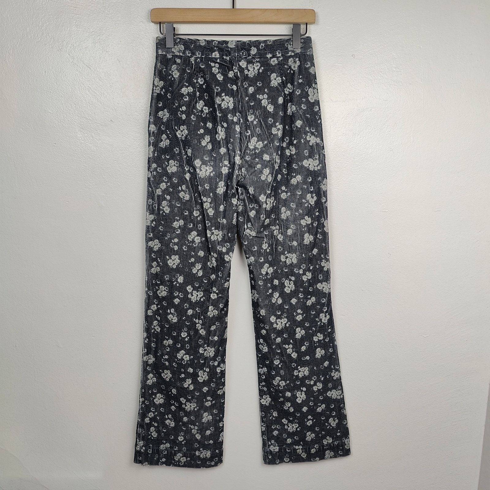 Other Bimba Y Lola Corduroy Pants Womens 36 Small Black Floral Size 28" / US 6 / IT 42 - 5 Thumbnail