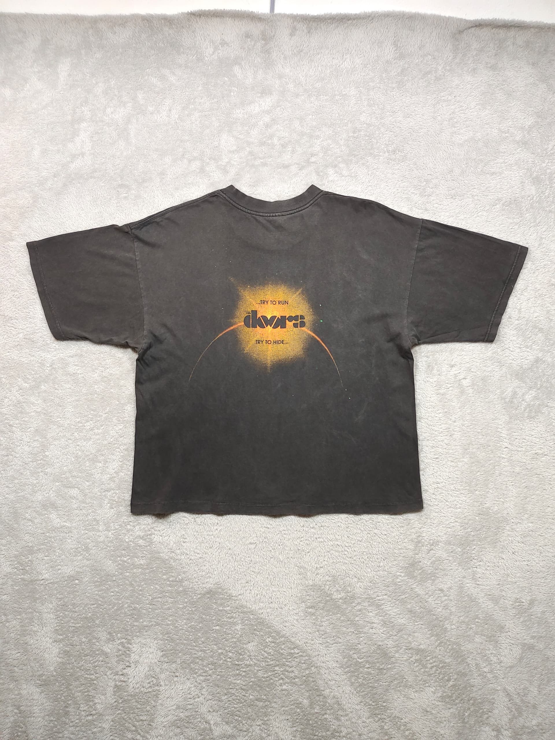 Band Tees VINTAGE 90's THE DOORS JIM MORRISON CROP T SHIRT Size US XL / EU 56 / 4 - 2 Thumbnail