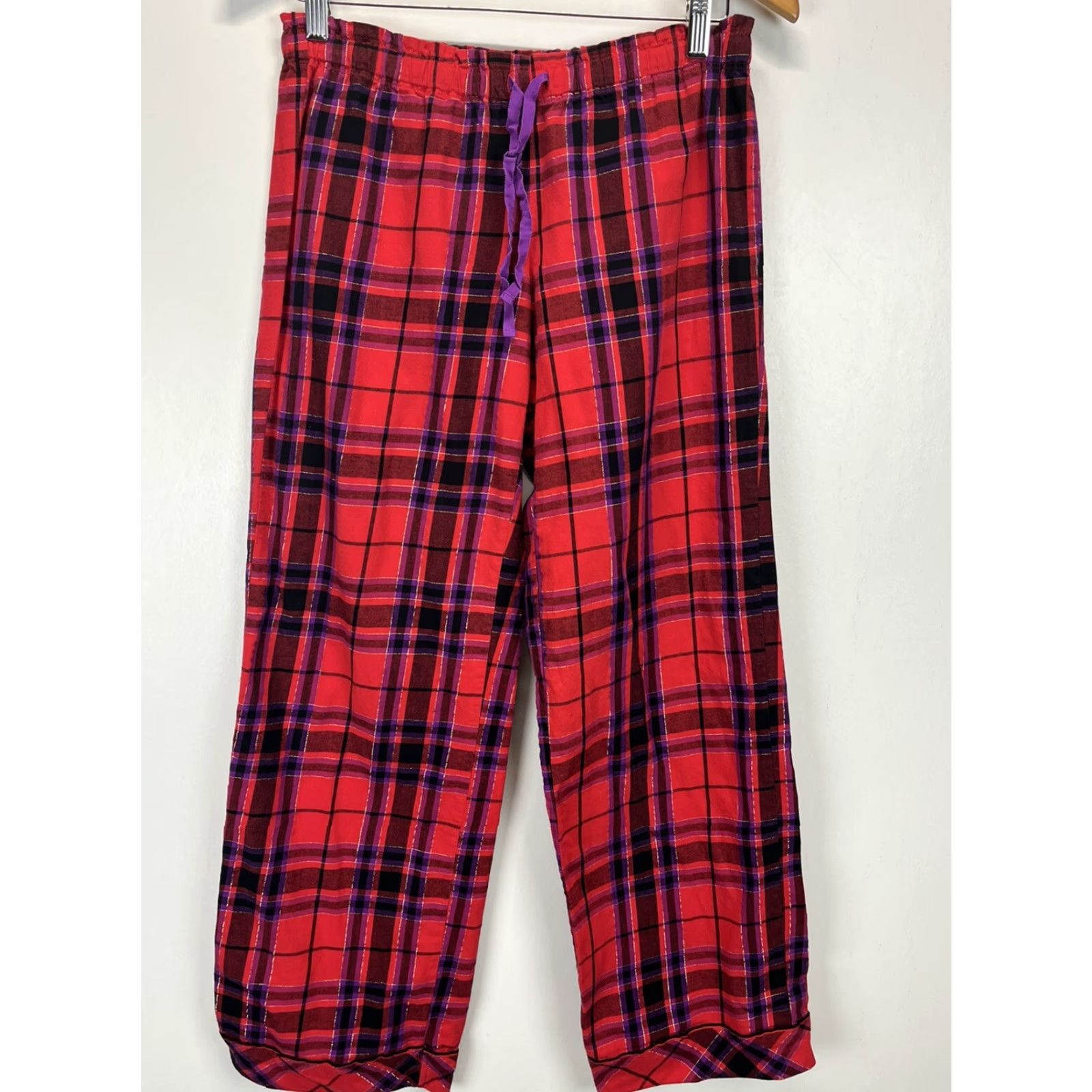 Victoria's Secret Victoria's Secret Pajama Set Flannel Plaid 2-Piece Women S Purple Red Christmas Holiday Winter Size S / US 4 / IT 40 - 7 Thumbnail