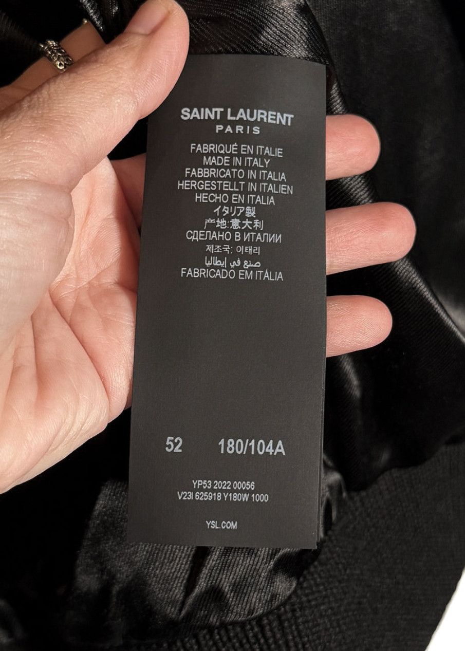 Saint Laurent Paris Saint Laurent Signature Logo Back Teddy Bomber Jacket Size US L / EU 52-54 / 3 - 9 Thumbnail