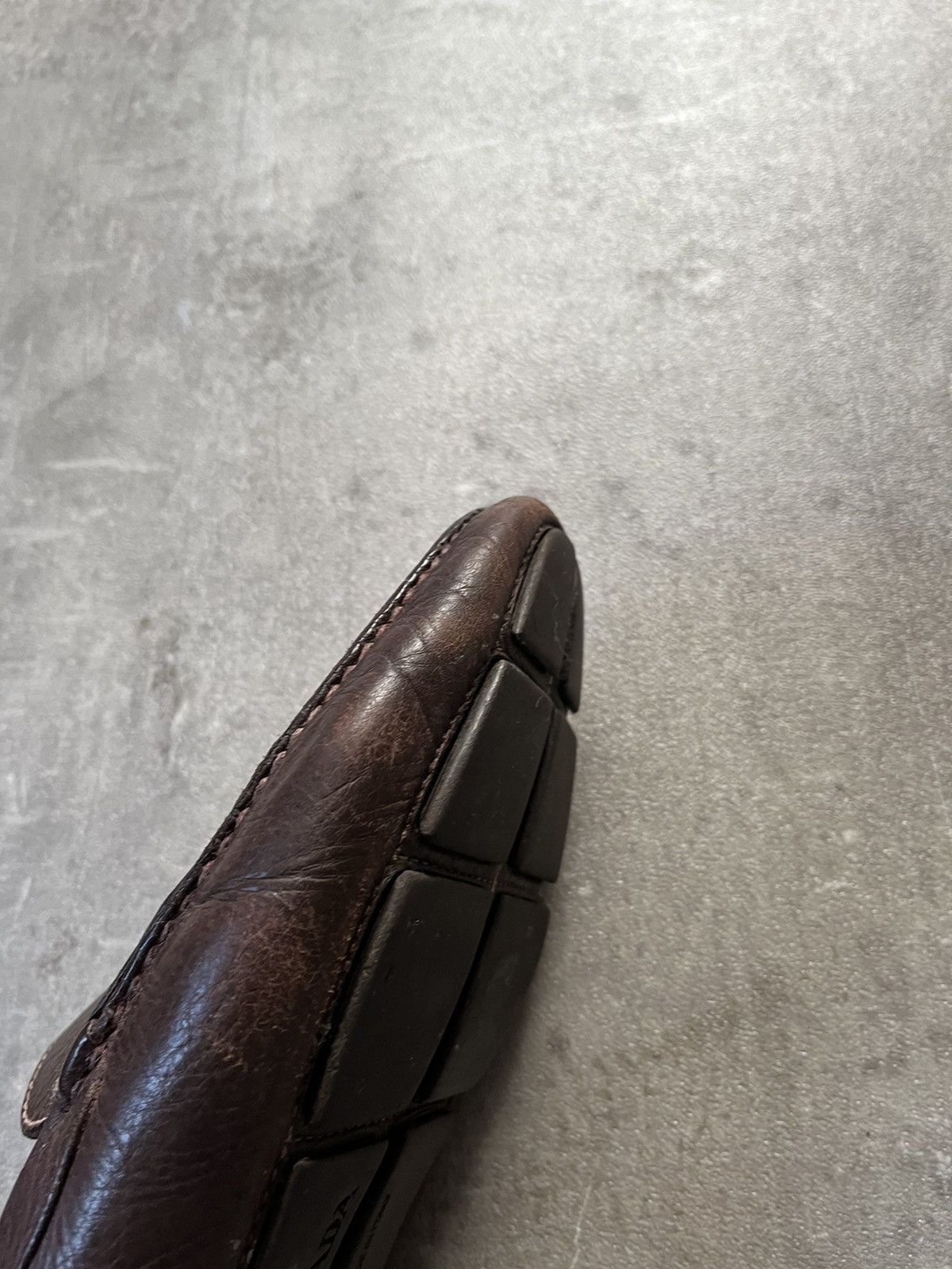 Prada × Vintage Vintage Prada brown leather shoes Size US 7.5 / EU 40-41 - 8 Thumbnail