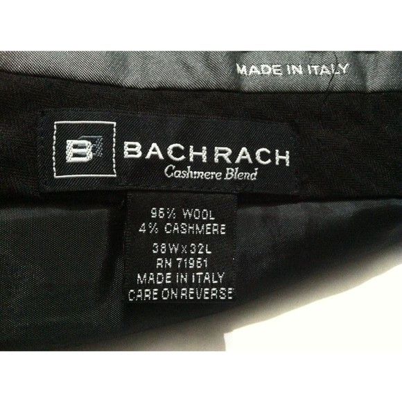 Bachrach BACHRACH MENS NEW 96%WOOL DRESS PANTS MADE IN ITALY 38/32 Size ONE SIZE - 7 Thumbnail