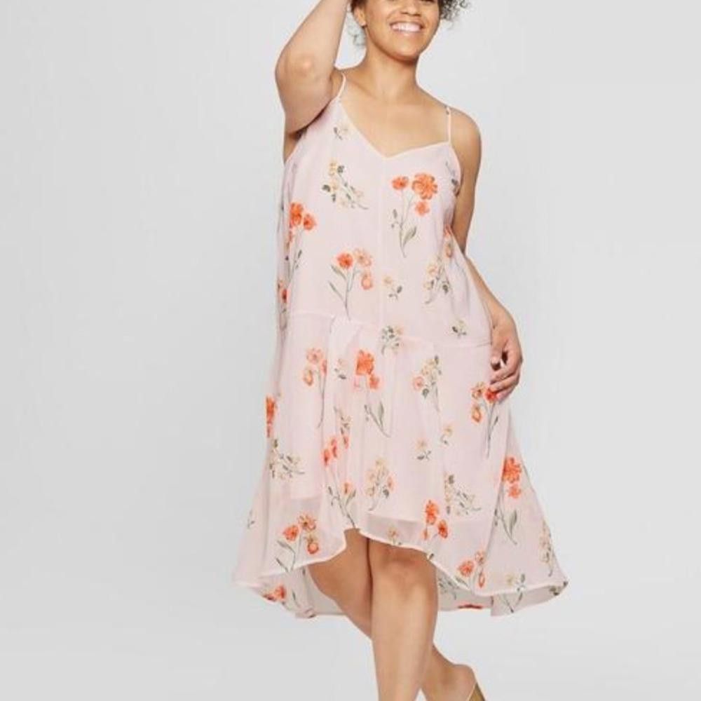 Designer Who What Wear I Floral Midi Dress Size Small Size S / US 4 / IT 40 - 1 Thumbnail
