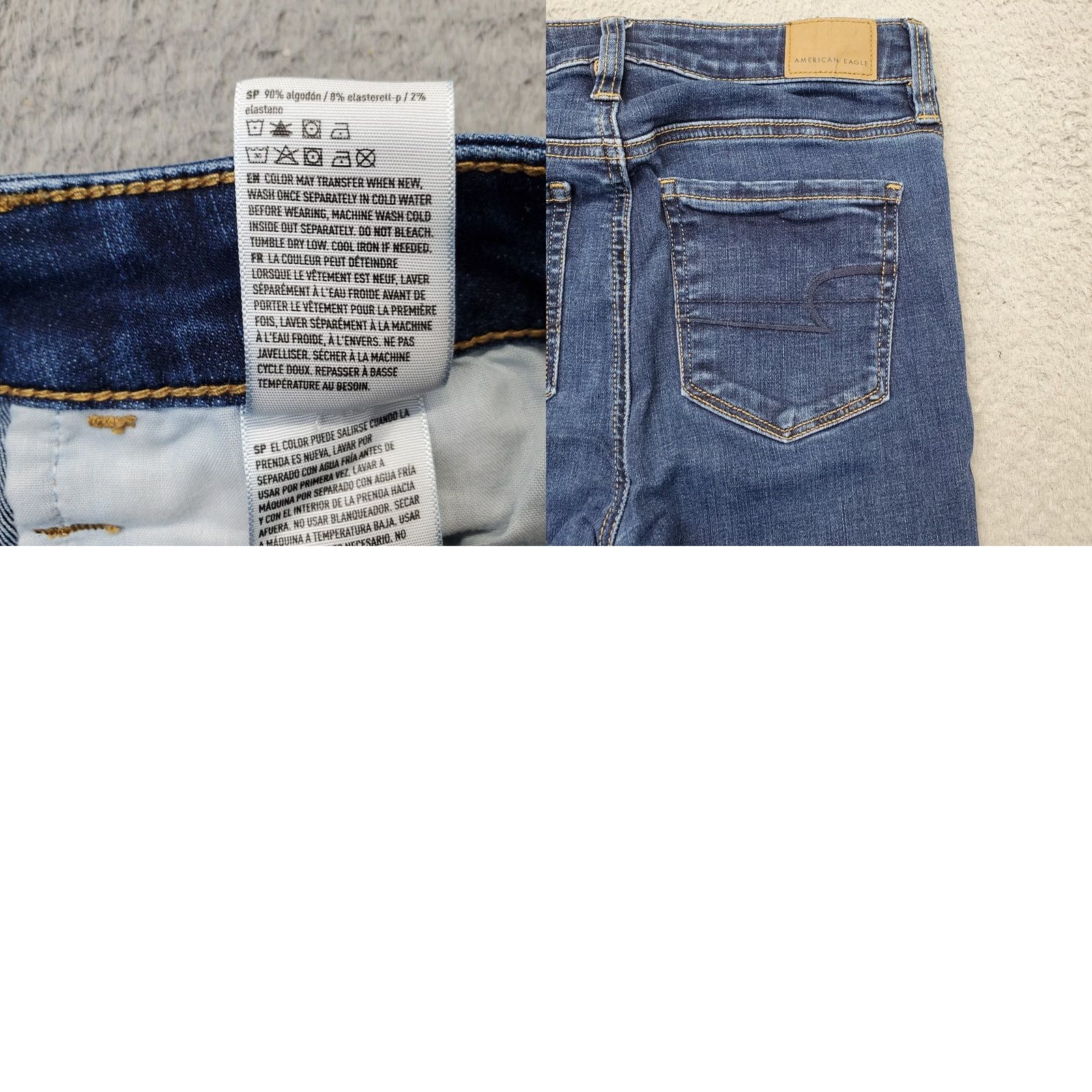 American Eagle Outfitters American Eagle Outfitters Jeans Womens 2S Blue Denim Whiskered High Waist Streetwear Grunge Jeans 2S Womens Blue Denim Streetwear Grunge XS? Size 26" / US 2 / IT 38 - 8 Thumbnail
