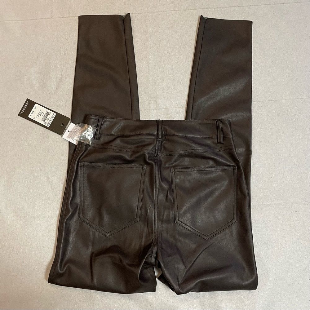 Guess NWT New $200 Guess Marciano Nova Faux-Leather Skinny Brown Size 26" / US 2 / IT 38 - 5 Thumbnail