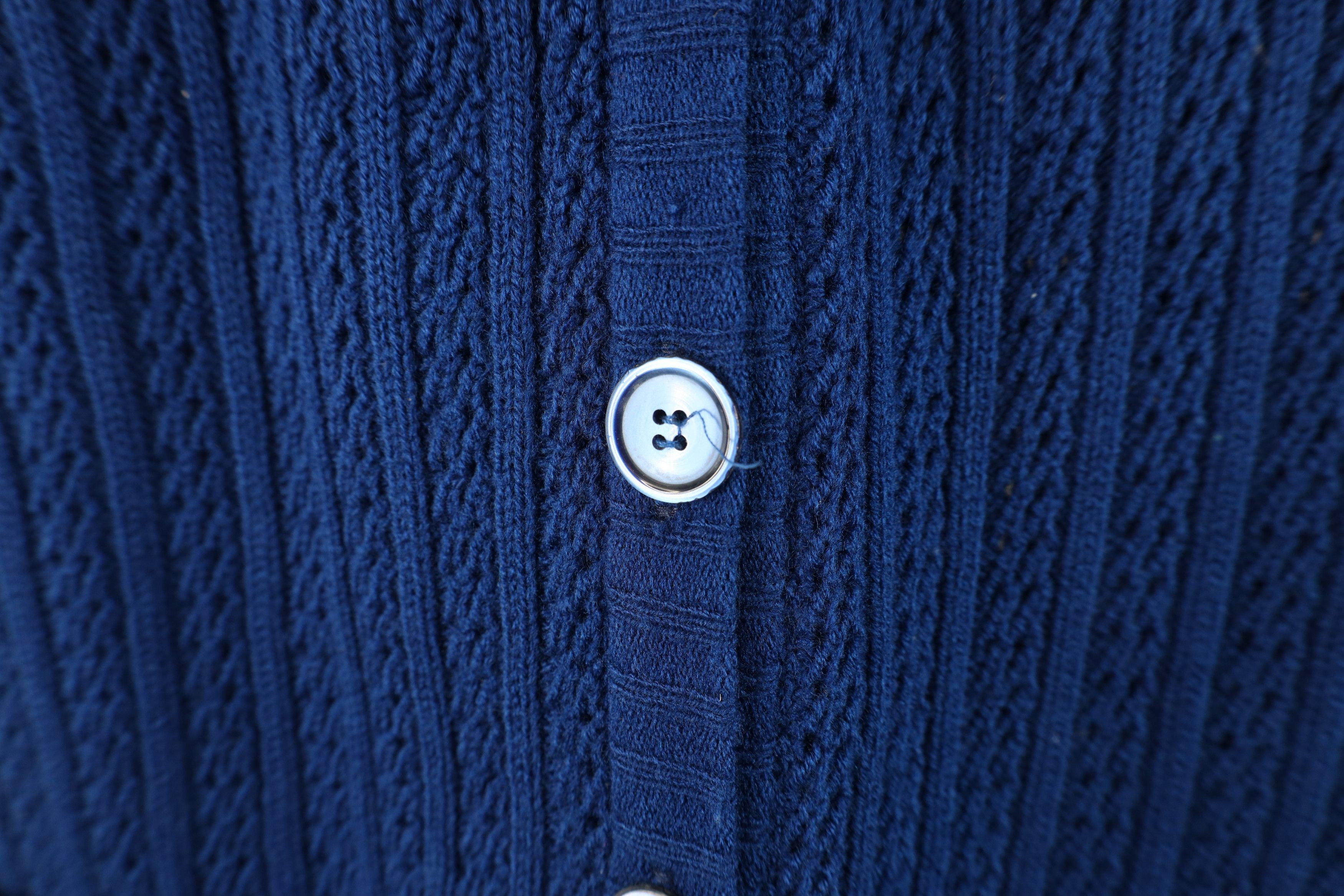 Vintage Vintage 70s Streetwear Ribbed Knit Cardigan Sweater Vest Size M / US 6-8 / IT 42-44 - 6 Thumbnail