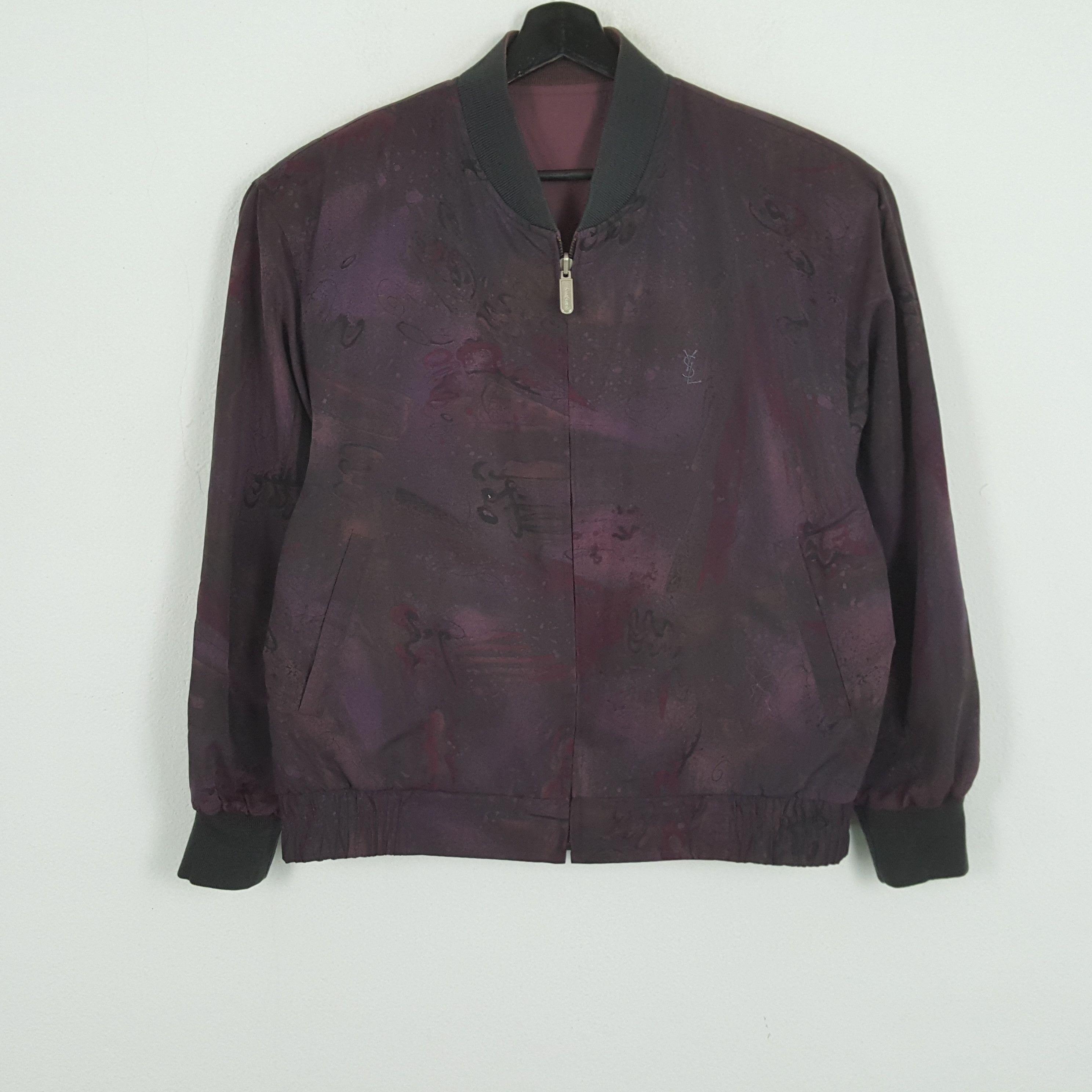 YVES SAINT LAURENT YSL Luxury Brand Reversible Jacket