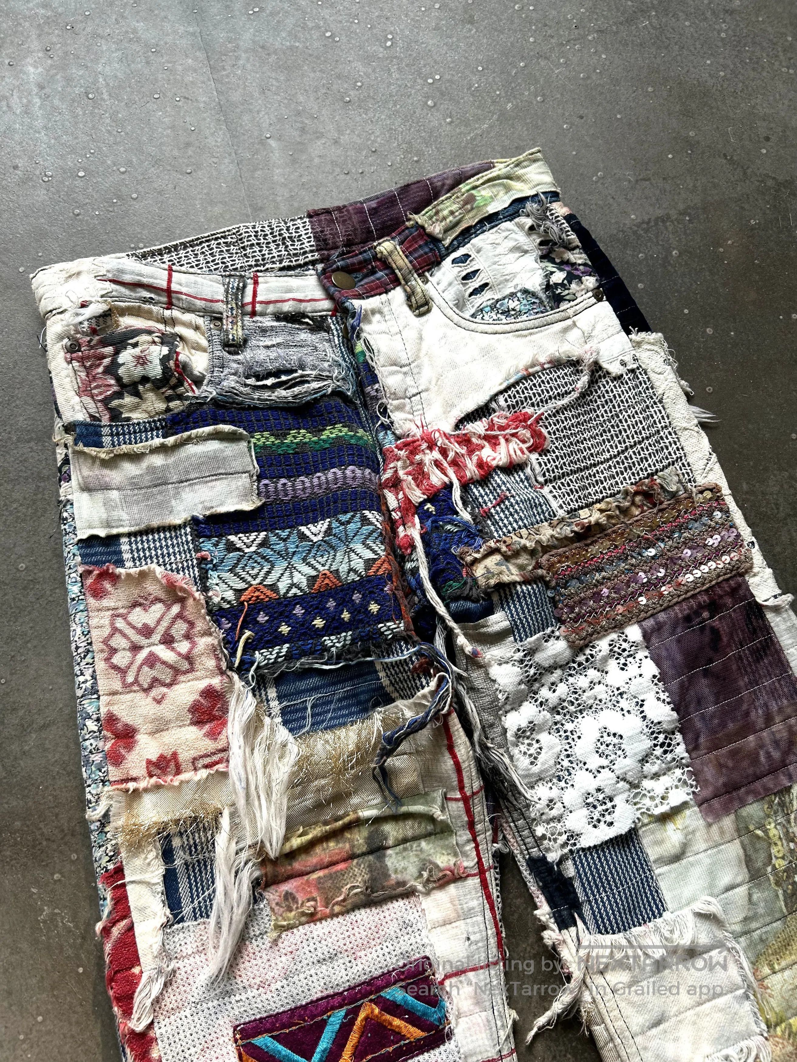 Nozomi Ishiguro Nozomi Ishiguro 2011AW Patchwork Trousers. Size US 29 - 4 Thumbnail