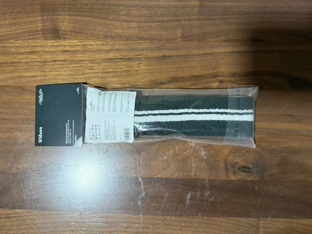 Kith × Wilson Kith x Wilson Terry Stripe Headband Sweatband Stadium Green Size ONE SIZE - 6 Thumbnail