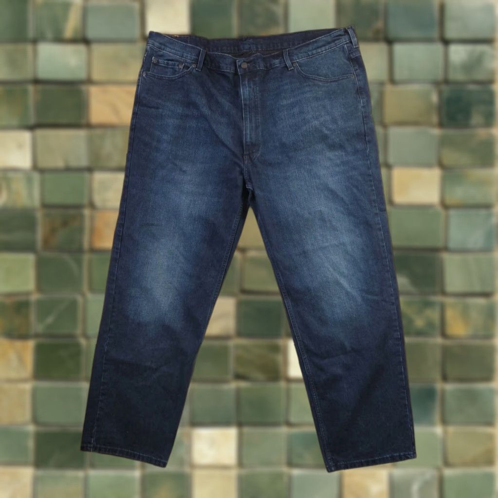 Levi's VINTAGE Levi's 550 Jeans Mens Big & Tall 48x32 Dark Denim Relaxed Tapered Leg 90s Cowboy USA Size US 32 / EU 48 - 1 Thumbnail