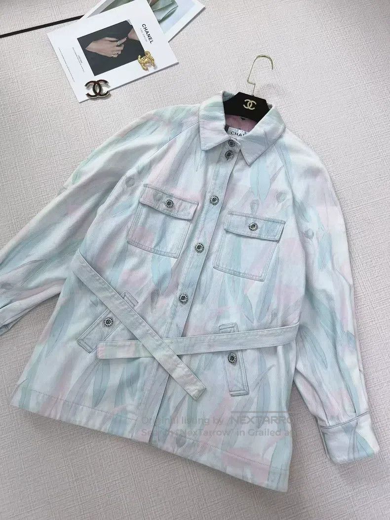 Chanel Chanel Holiday series tie-dyed washed denim jacket Size XS / US 0-2 / IT 36-38 - 2 Thumbnail