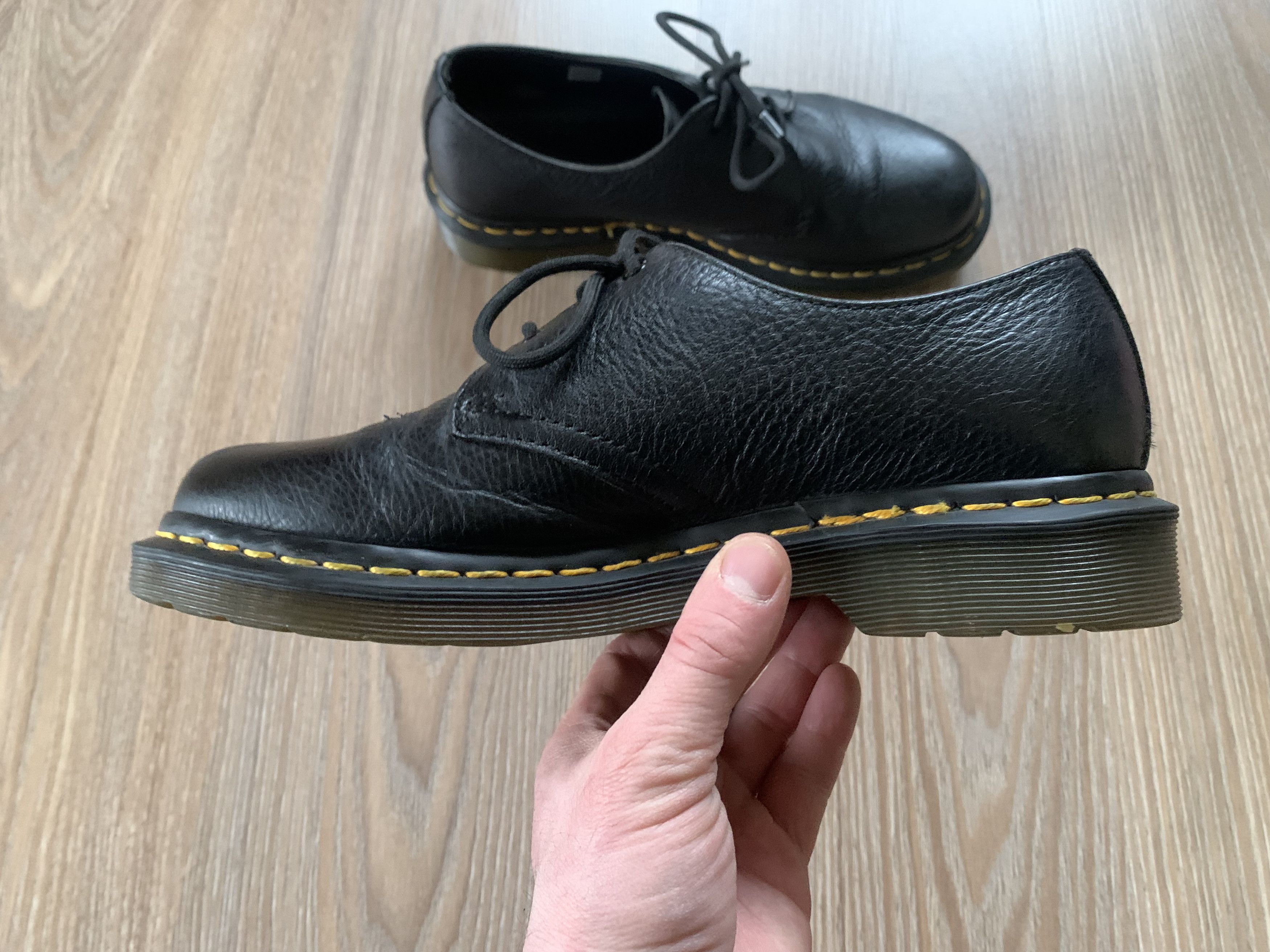 Dr. Martens Dr. Martens 1461 Black Smooth Leather Shoes Size US 6 / EU 39 - 5 Thumbnail