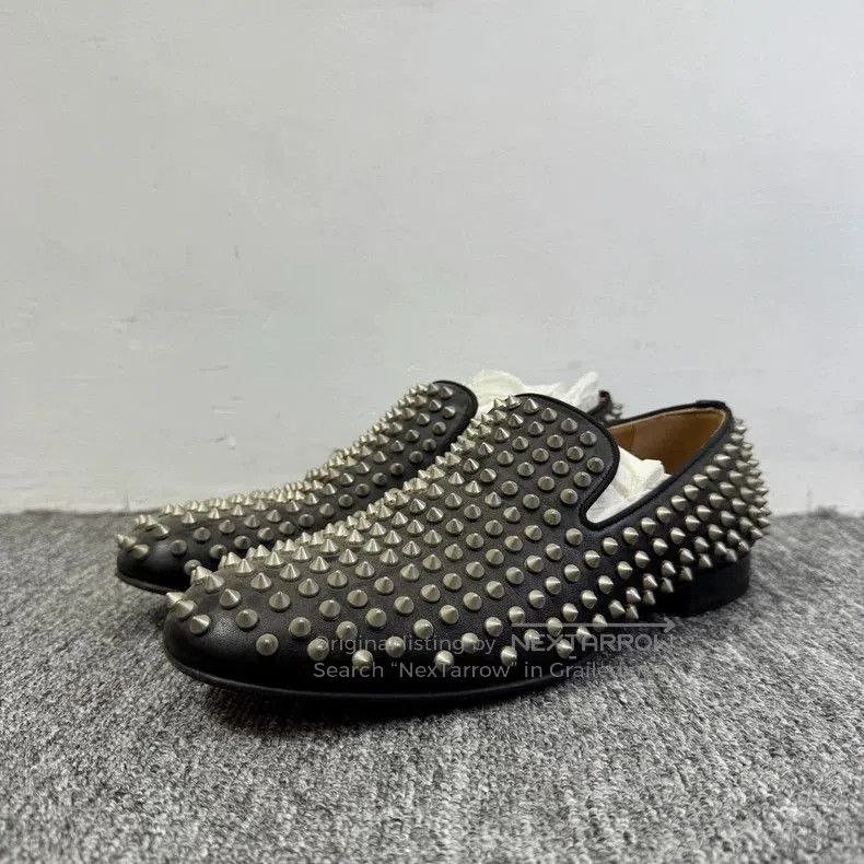 Vintage Christian Louboutin Studded Leather Shoes. Size US 10.5 / EU 43-44 - 1 Thumbnail