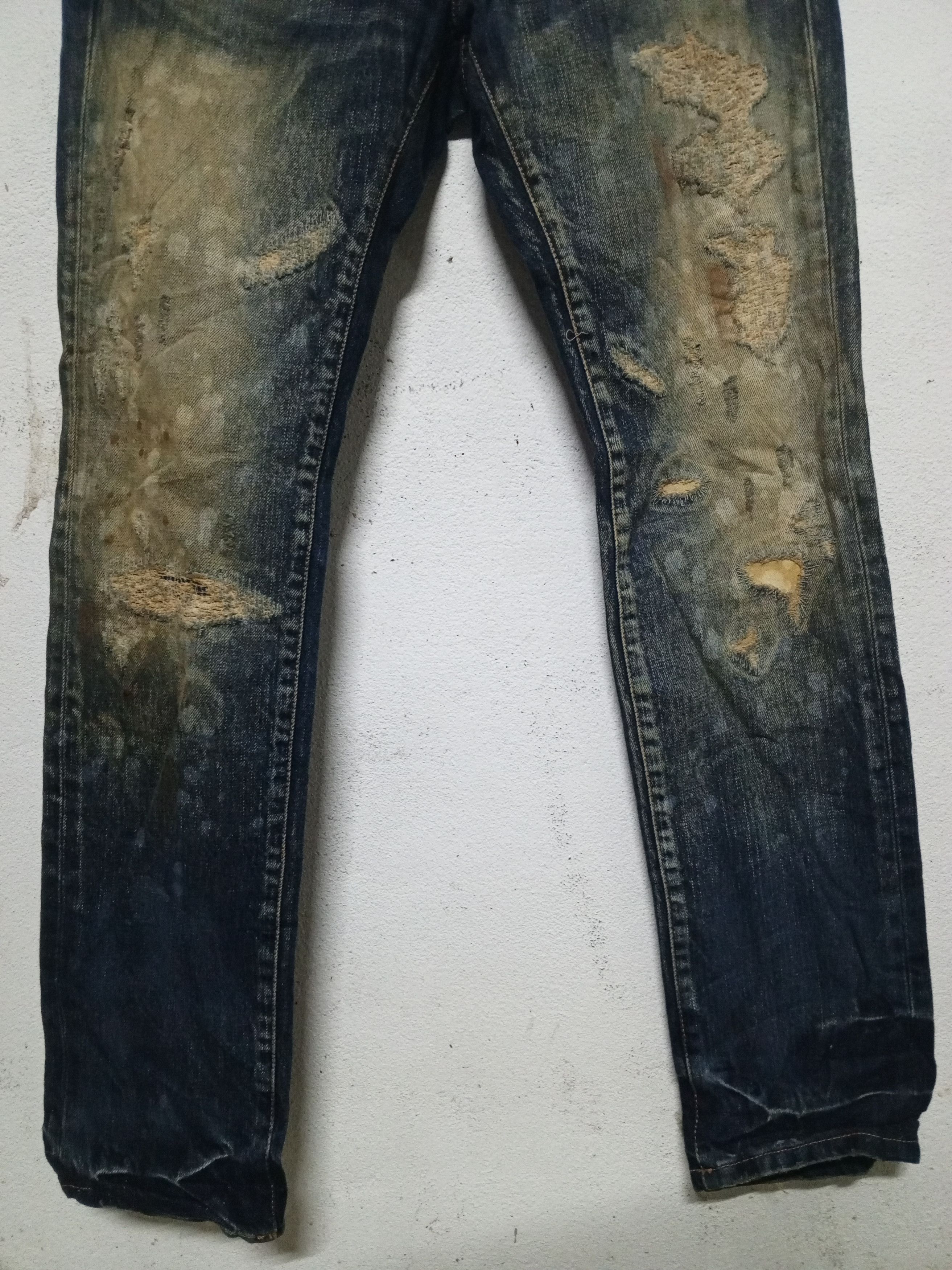 If Six Was Nine Painted Denim Slim Jeans Size US 30 / EU 46 - 3 Thumbnail