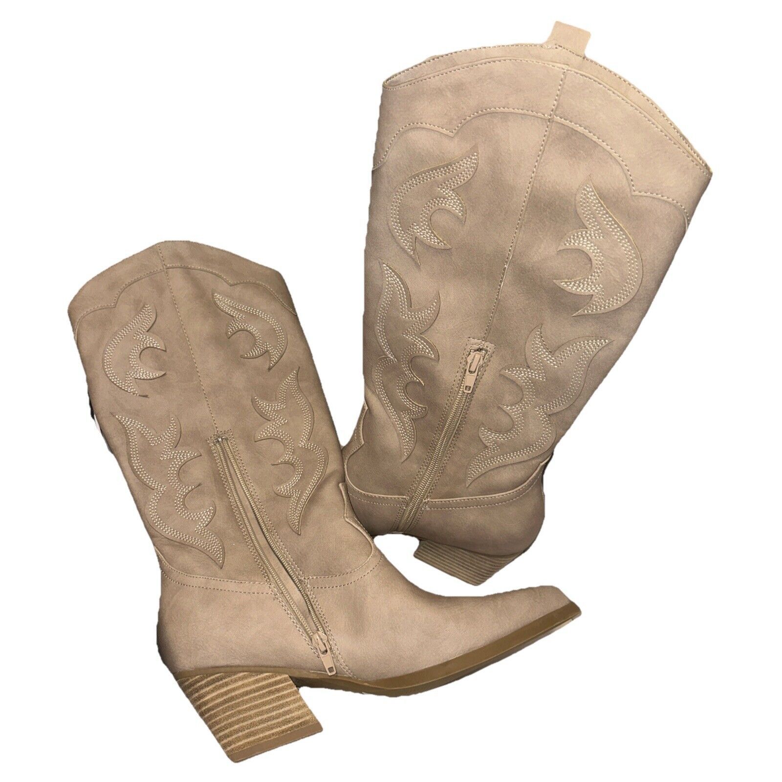Dolce Vita Dolce Vita Cowgirl Kara’s Boots SAND NUBUCK Size 9 Womens Size US 9 / IT 39 - 3 Thumbnail