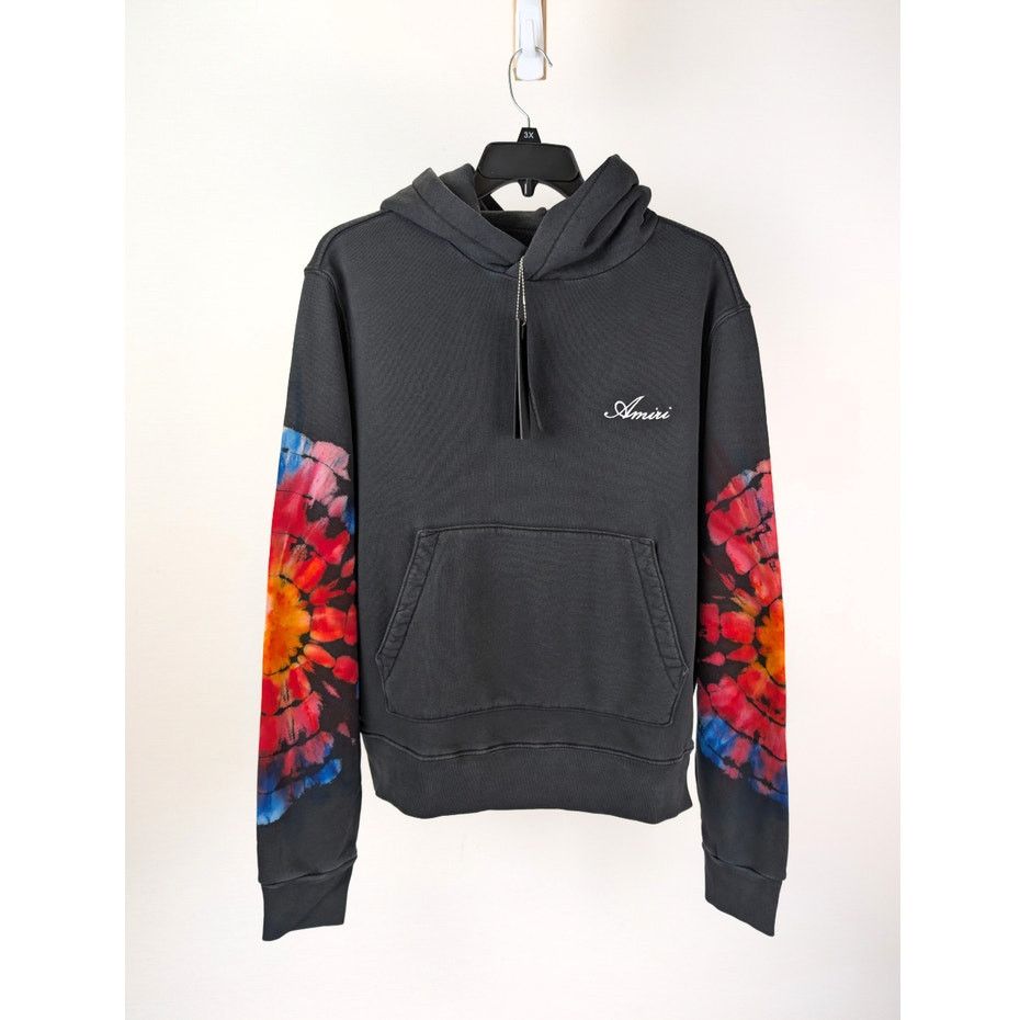 Amiri o1rshd1 Spot Tie-Dye Hoodie in Black Size US S / EU 44-46 / 1 - 2 Thumbnail