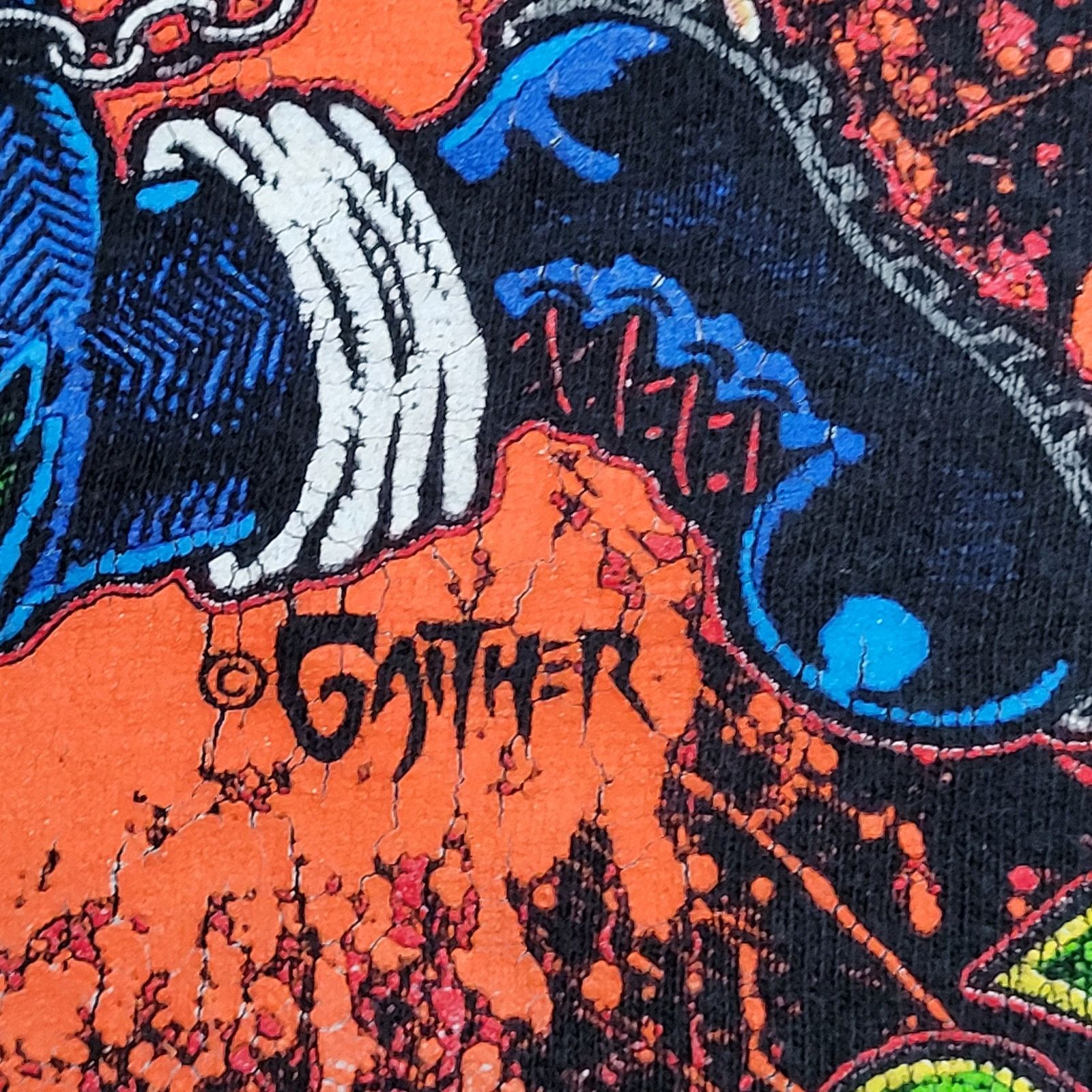 Gildan VTG Y2K Johnny-Vomit Shirt XL 23x26 Liquor Lobotomy Gaither Size US XL / EU 56 / 4 - 2 Thumbnail