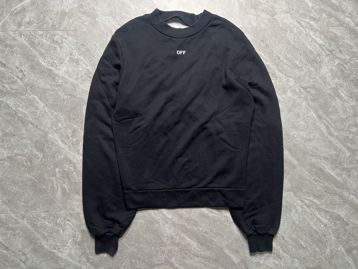 Off-White Off-White Chest print Oversized Backless Sweatshirr Size XS / US 0-2 / IT 36-38 - 3 Thumbnail
