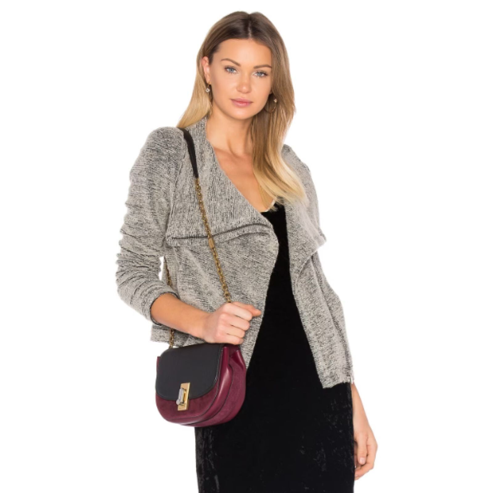 Iro IRO Bessie Coat Full Asymmetrical Zip Cowl Neck Jacket 40 Size M / US 6-8 / IT 42-44 - 2 Thumbnail