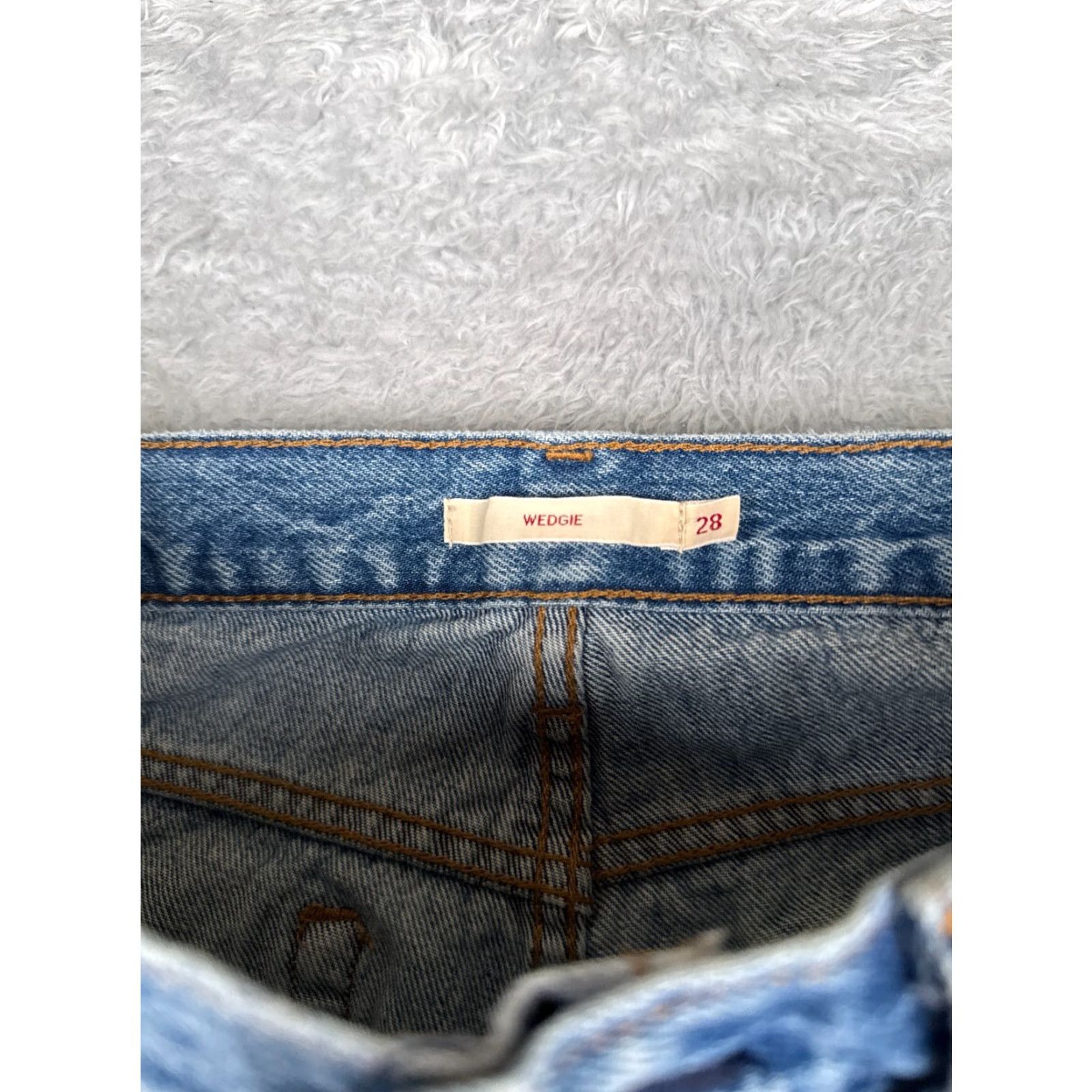 Levi's Levi's Wedgie Fit Skinny Jeans Womens 28 Blue Denim 5-Pocket Retro Clothing Size 28" / US 6 / IT 42 - 6 Thumbnail