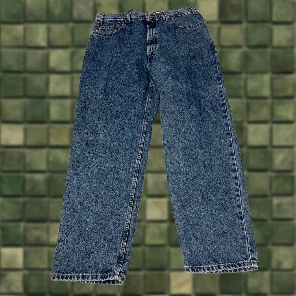 Levi's VINTAGE Levi's 550 Jeans Mens 38x30 Relaxed Tapered 5-Pocket Denim Blue Distressed Logo USA 90s Red Tab Men's Jeans Size US 38 / EU 54 - 1 Thumbnail