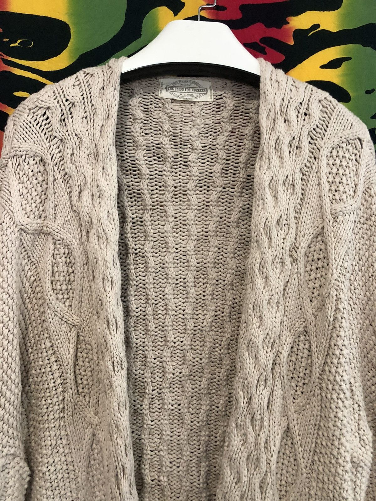 If Six Was Nine × Japanese Brand GOA Union for Worker cable knit sweater long cardigan Size US L / EU 52-54 / 3 - 2 Thumbnail