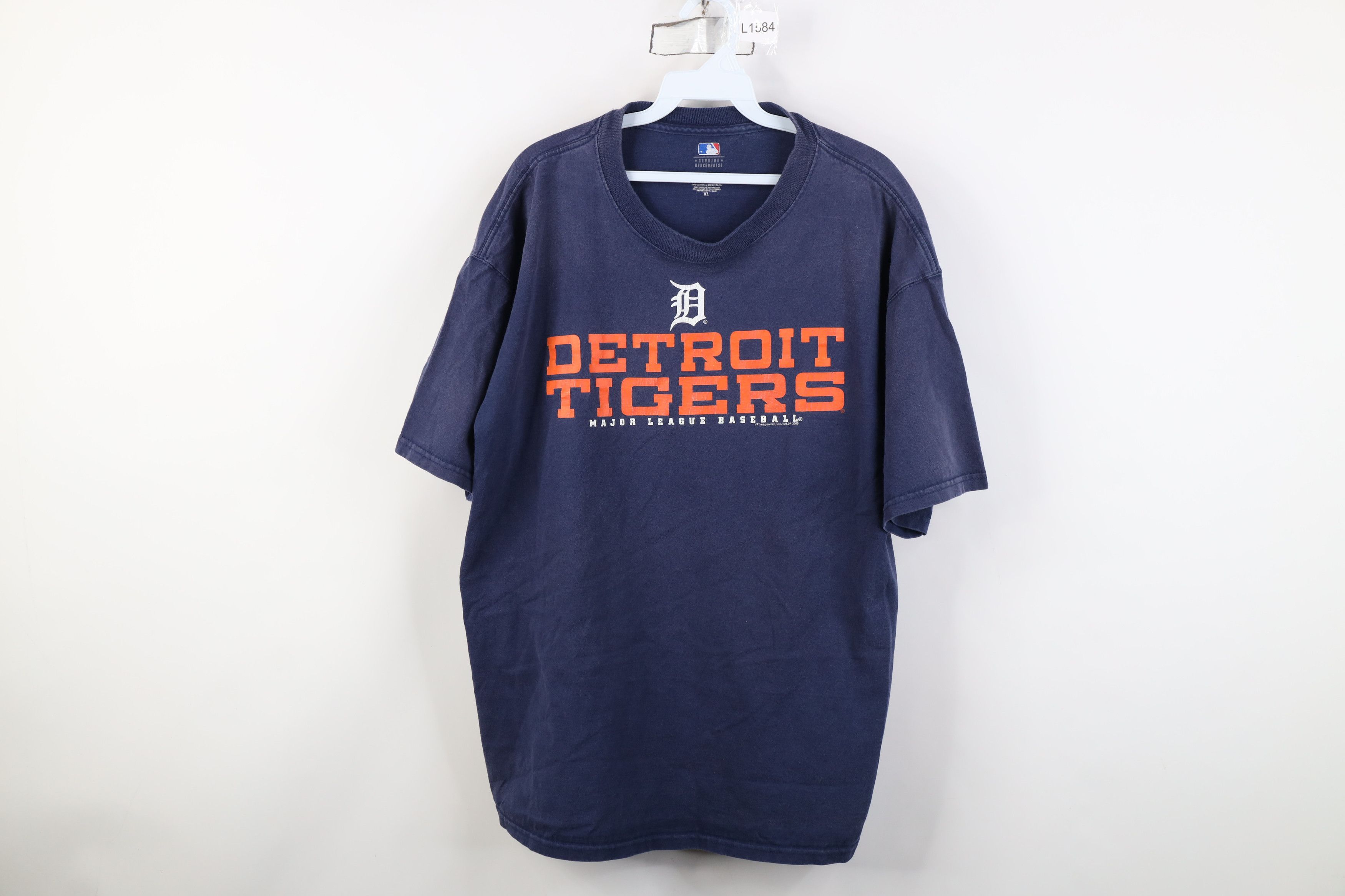 Vintage Vintage Y2K English D Detroit Tigers Baseball T-Shirt Blue Size US XL / EU 56 / 4 - 1 Thumbnail