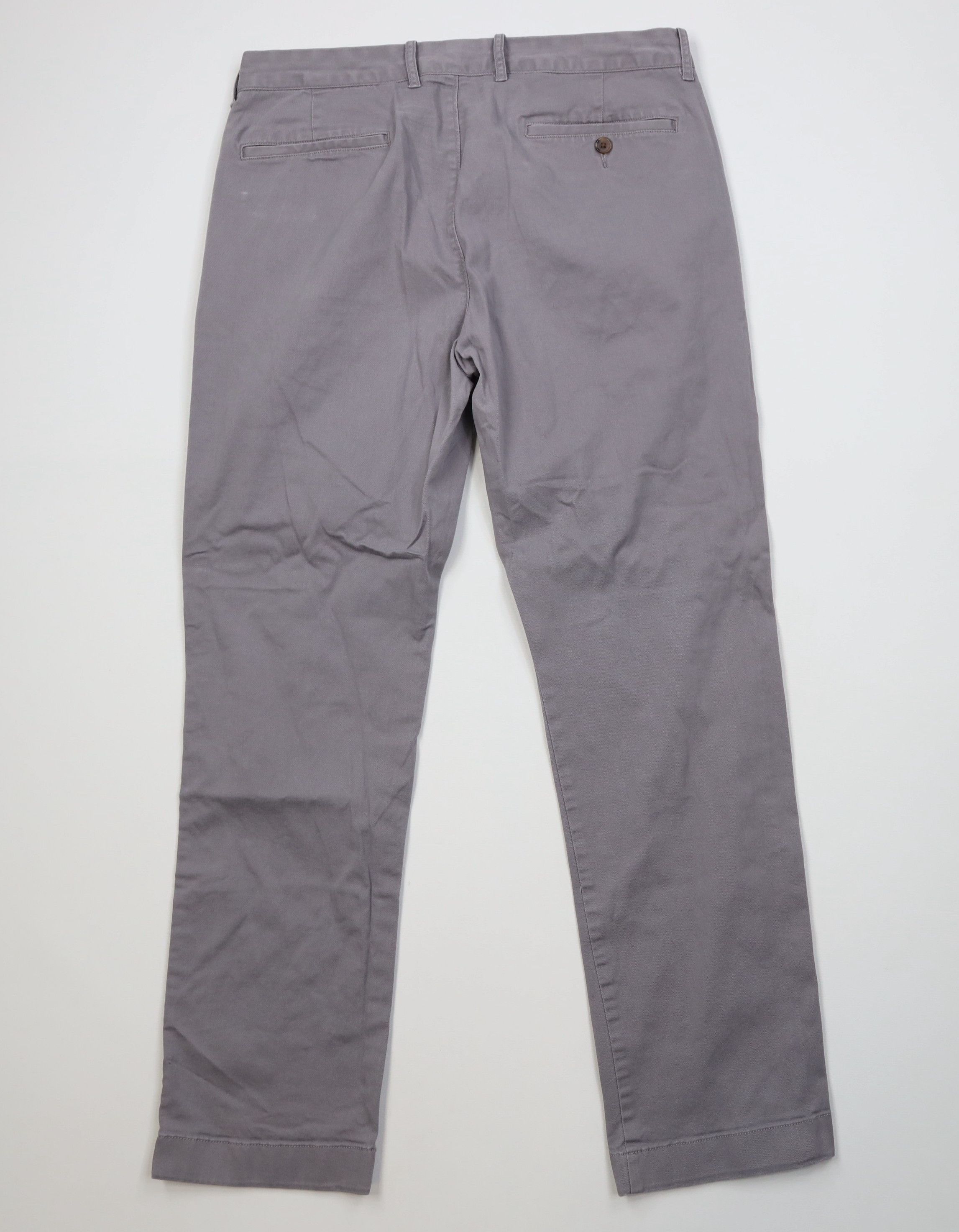 J.Crew J Crew Faded Flex Straight Leg Chino Pants Trousers Gray Size US 33 - 7 Thumbnail