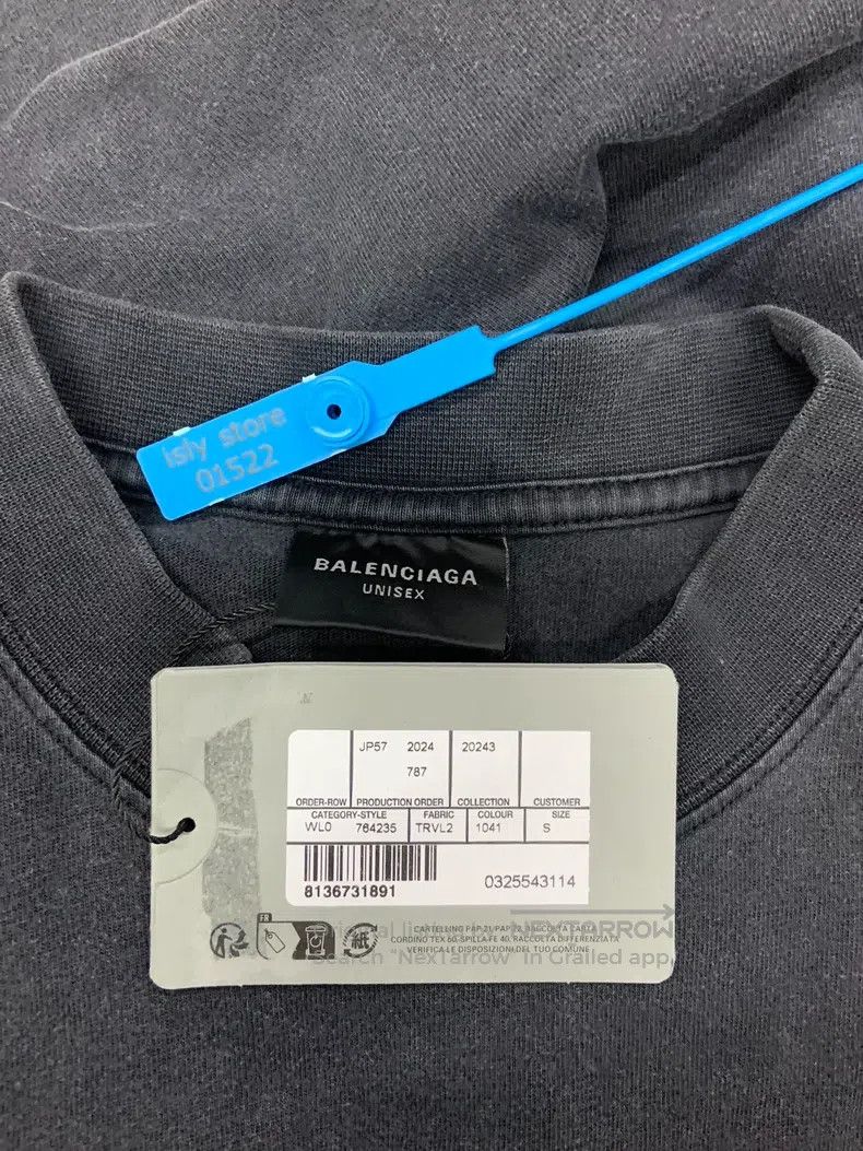 Balenciaga Balenciaga Letter pattern printed round neck casual short- Size US S / EU 44-46 / 1 - 5 Thumbnail