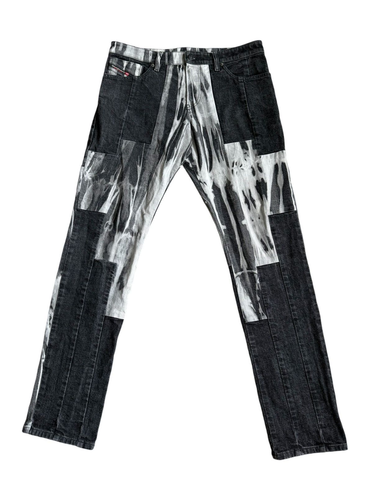 Diesel × Vintage Black Vintage Diesel Denim Jeans Skeleton Bleach Size US 32 / EU 48 - 1 Thumbnail