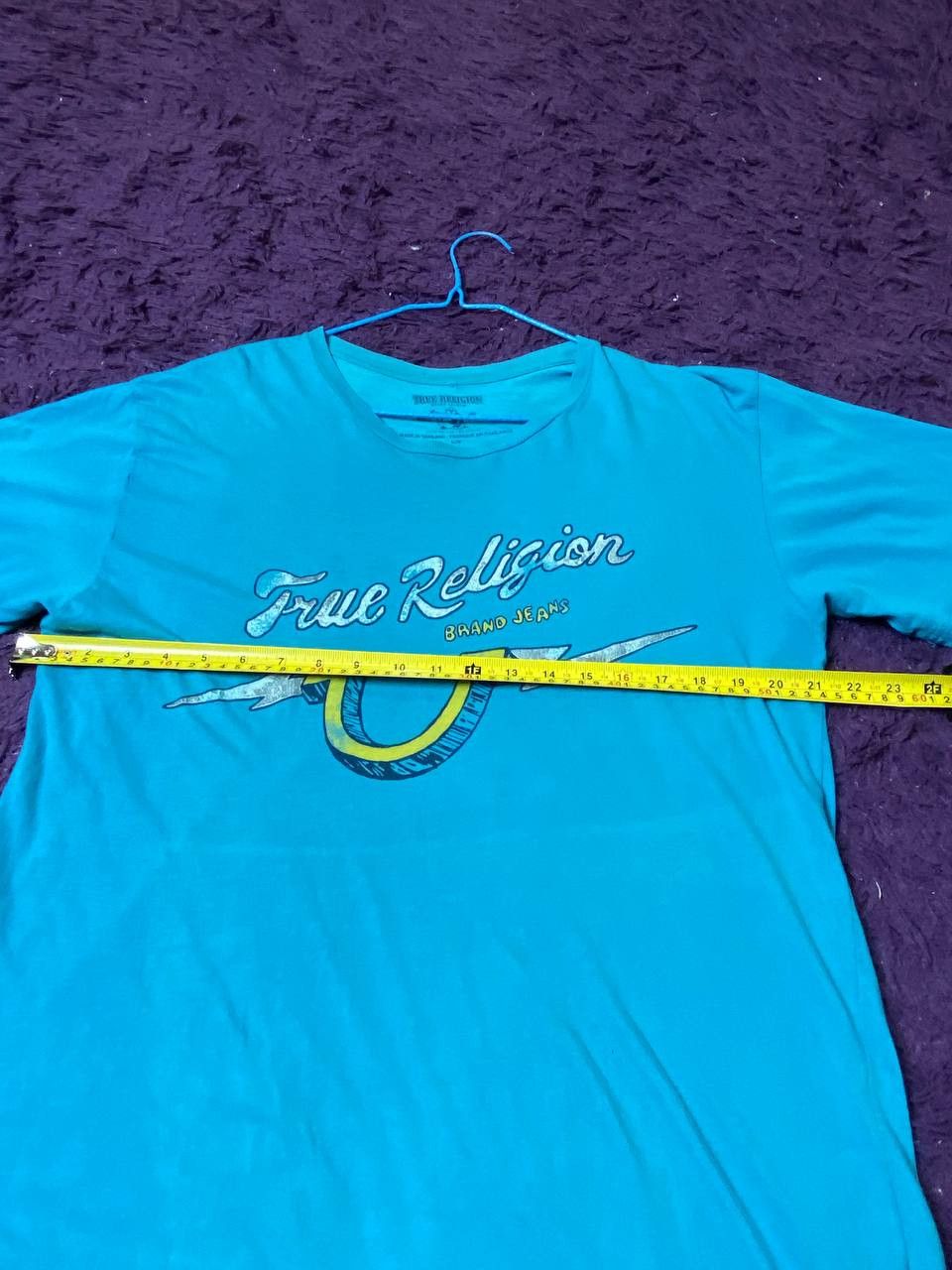 True Religion Y2K Big Print Blue T-Shirt True Religion Logo Vintage Size US XL / EU 56 / 4 - 12 Thumbnail