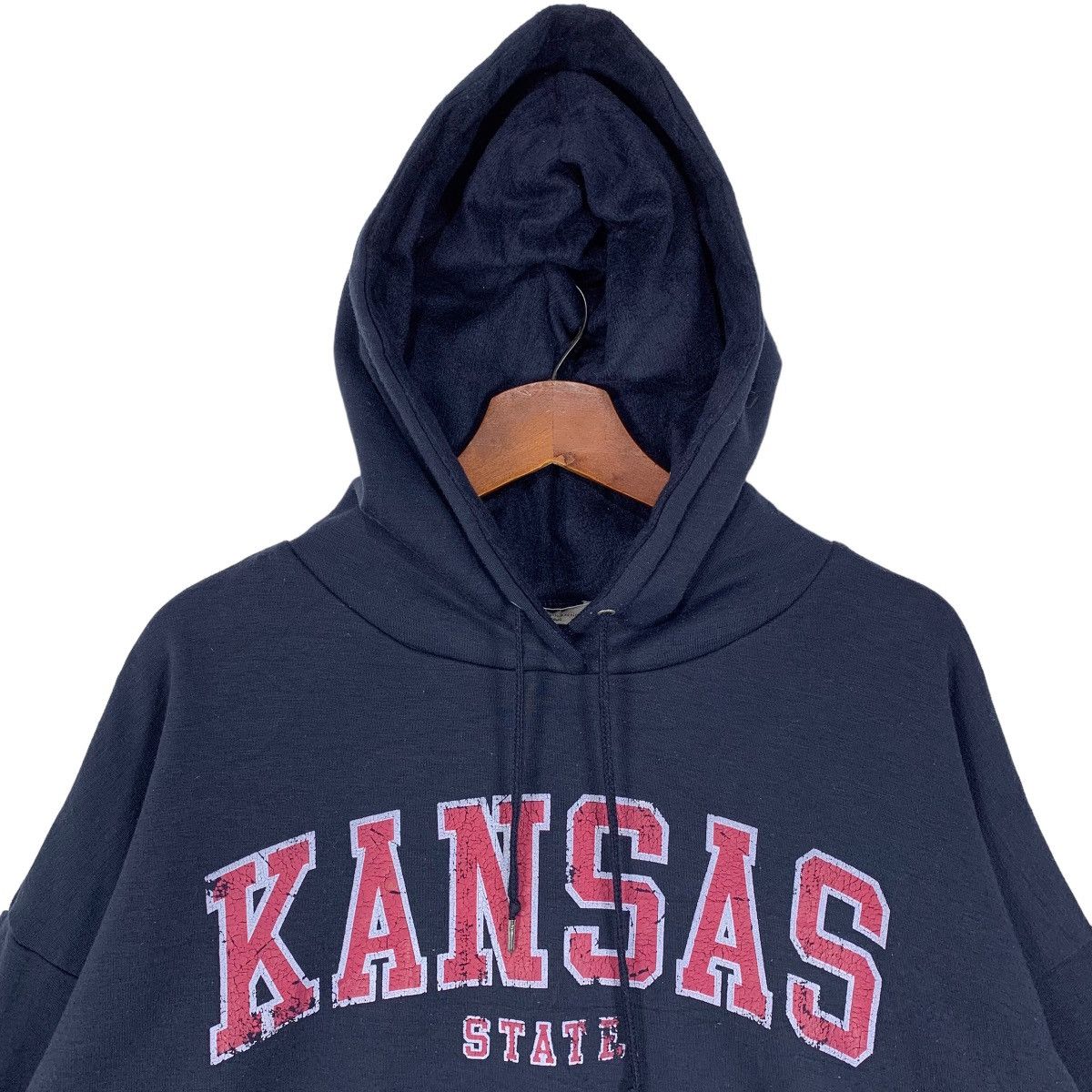 Vintage Vintage Women Kansas State Spell Out Hoodie Size L / US 10 / IT 46 - 2 Thumbnail