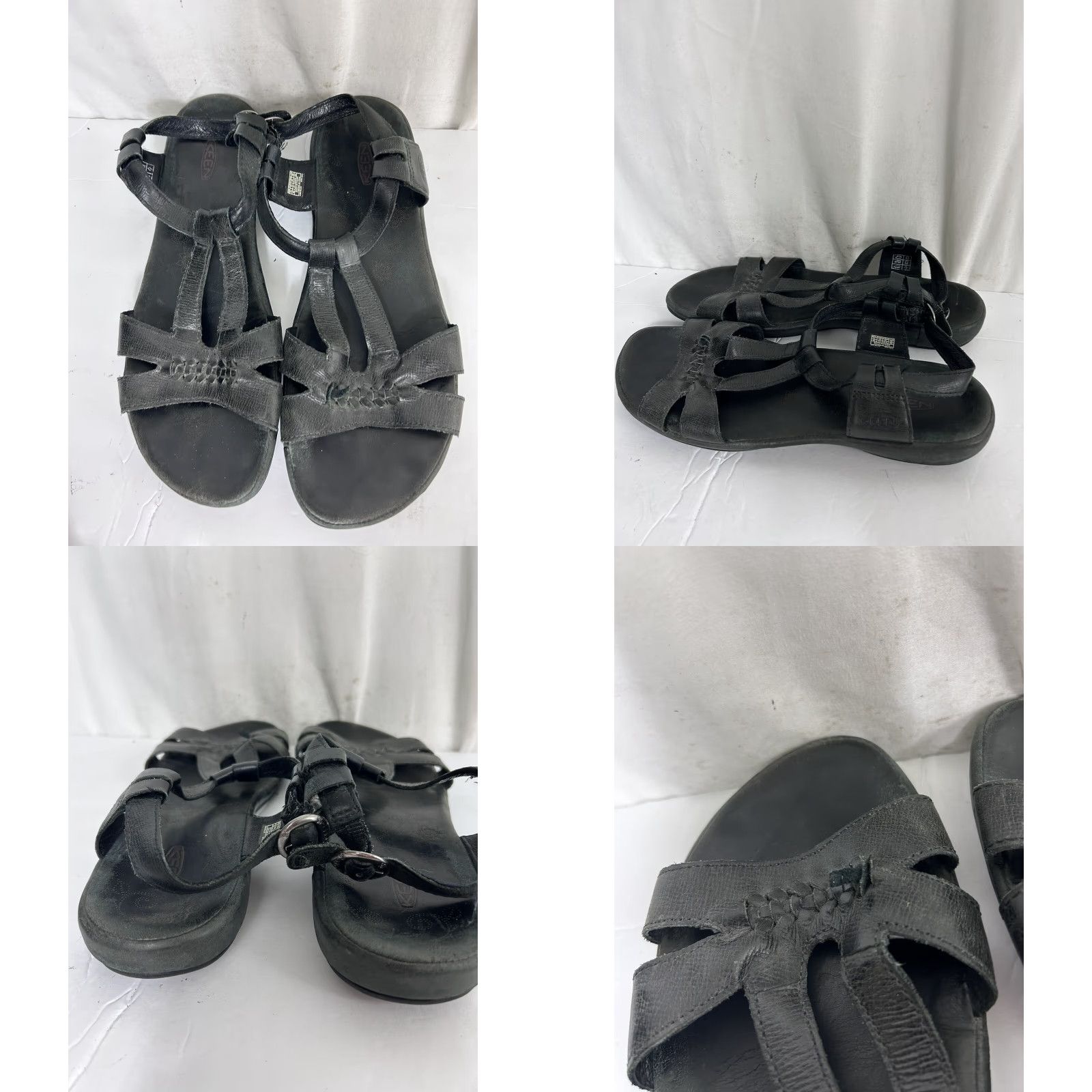 KEEN Keen Emerald City Sandals Black Leather Sandal With Side Buckle Womens 11 Strappy City Beach Shoes Size US 11 / IT 41 - 8 Thumbnail
