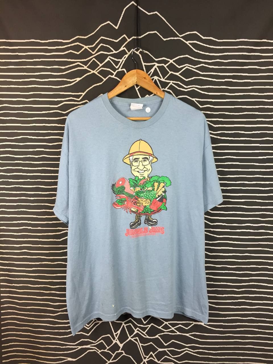 Vintage Vtg Jungle Jim's International Market Caricature Promo Tee Size US XL / EU 56 / 4 - 2 Thumbnail