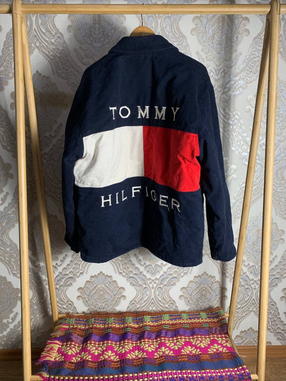Tommy Hilfiger × Vintage VERY RARE TOMMY HILFIGER DENIM JEANS JACKET MADE IN USA Y2K Size US XL / EU 56 / 4 - 1 Thumbnail