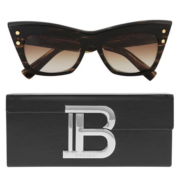Balmain o1g2r1mq1024 Size: OS / Sunglasses in Brown & Gold Size ONE SIZE - 2 Thumbnail