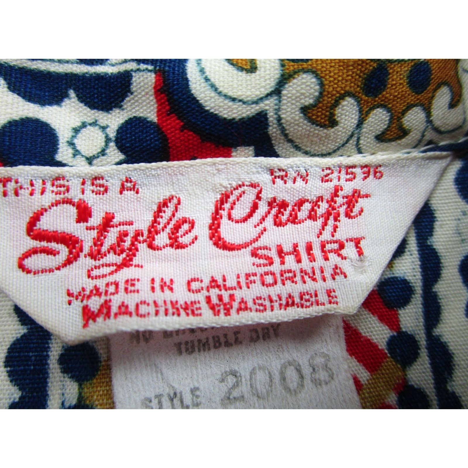 Vintage VINTAGE Style Craft Shirt Women 70s Button-Up Plaid Floral Red Blue 12 Adult Women Size XL / US 12-14 / IT 48-50 - 6 Thumbnail