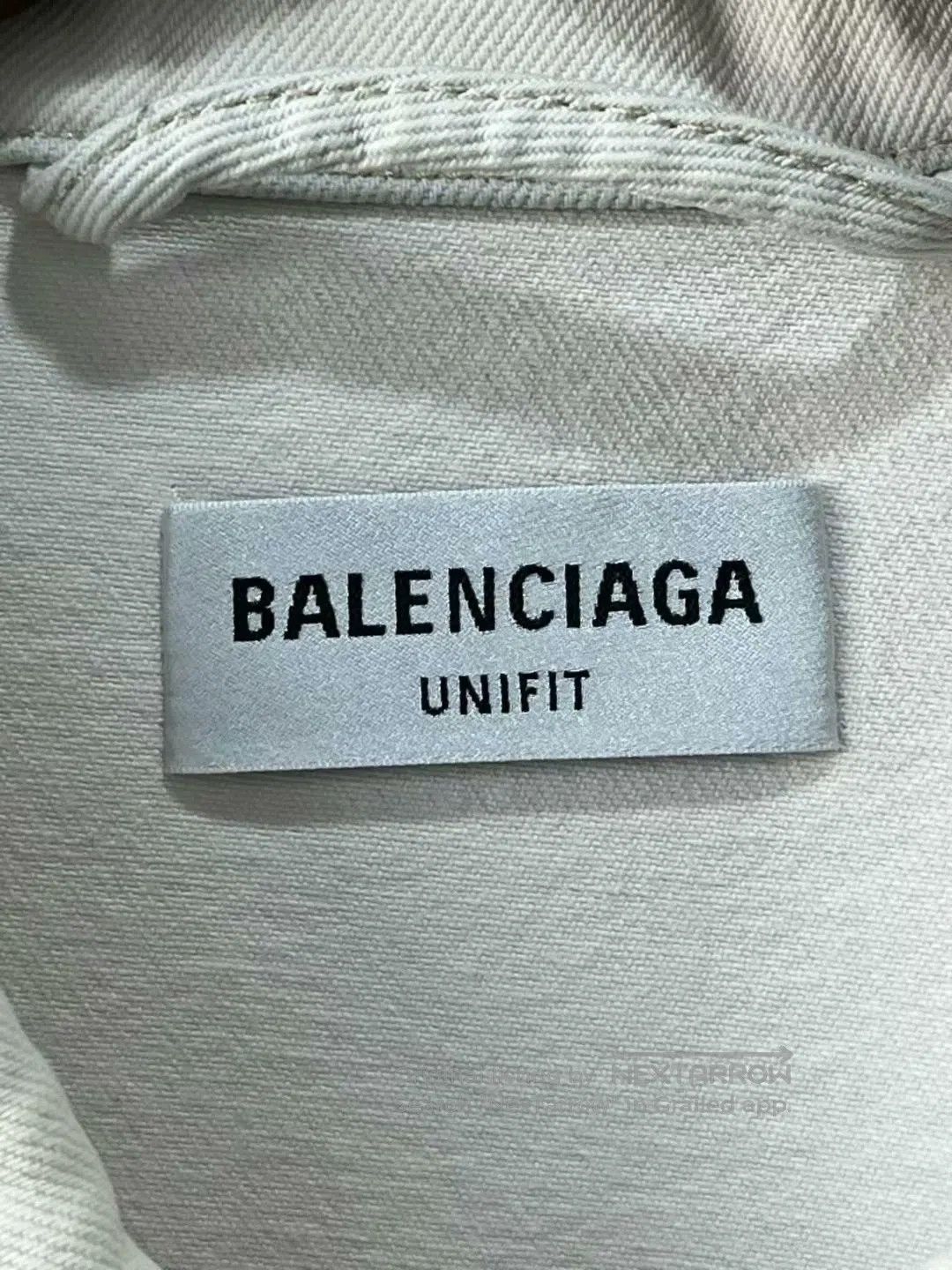 Balenciaga balenciaga white embroidered denim jacket xs. Size US XS / EU 42 / 0 - 5 Thumbnail