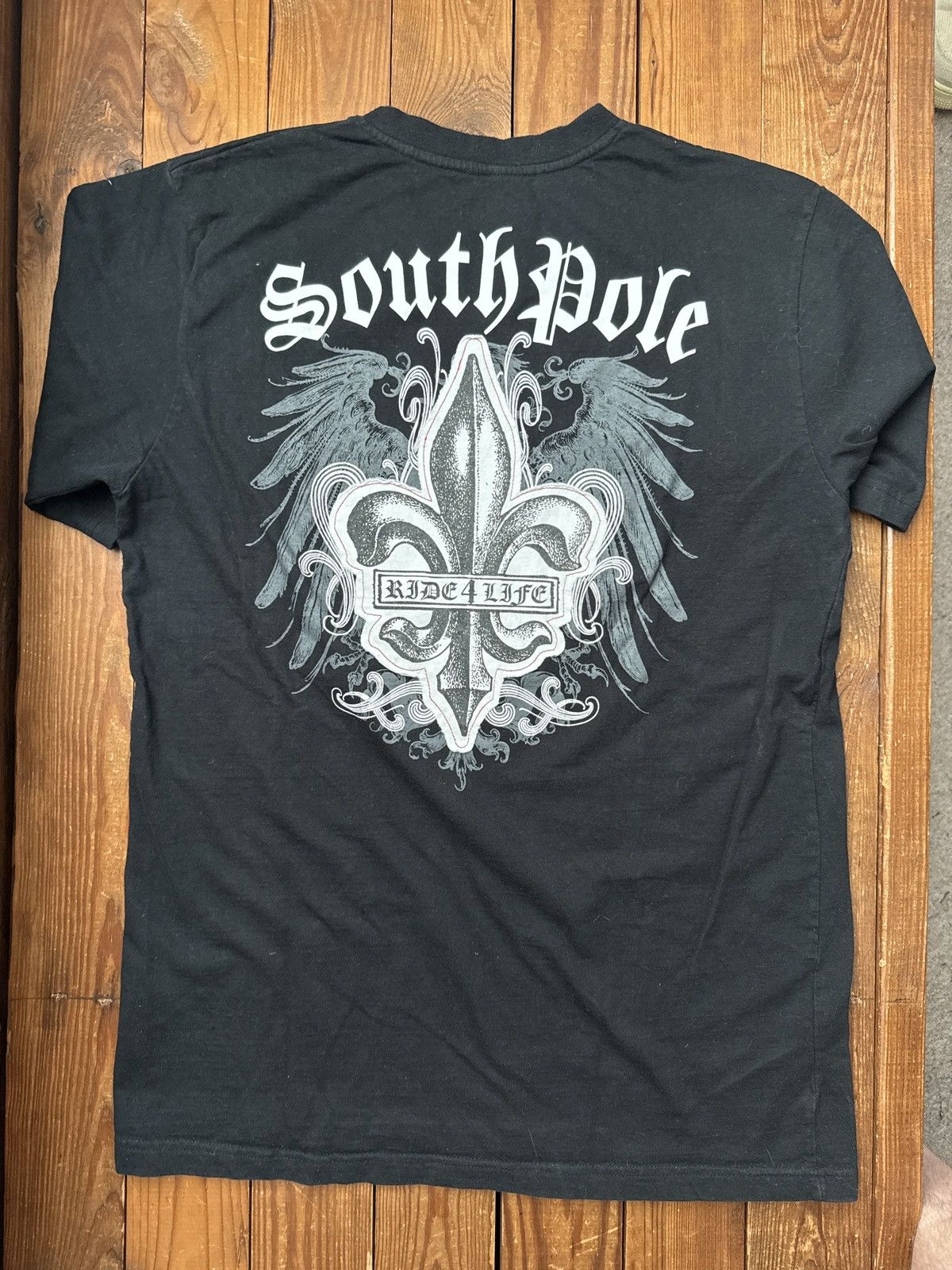 Southpole Vintage Y2K Southpole Chrome Hearts Style Black T Shirt Size US L / EU 52-54 / 3 - 3 Thumbnail