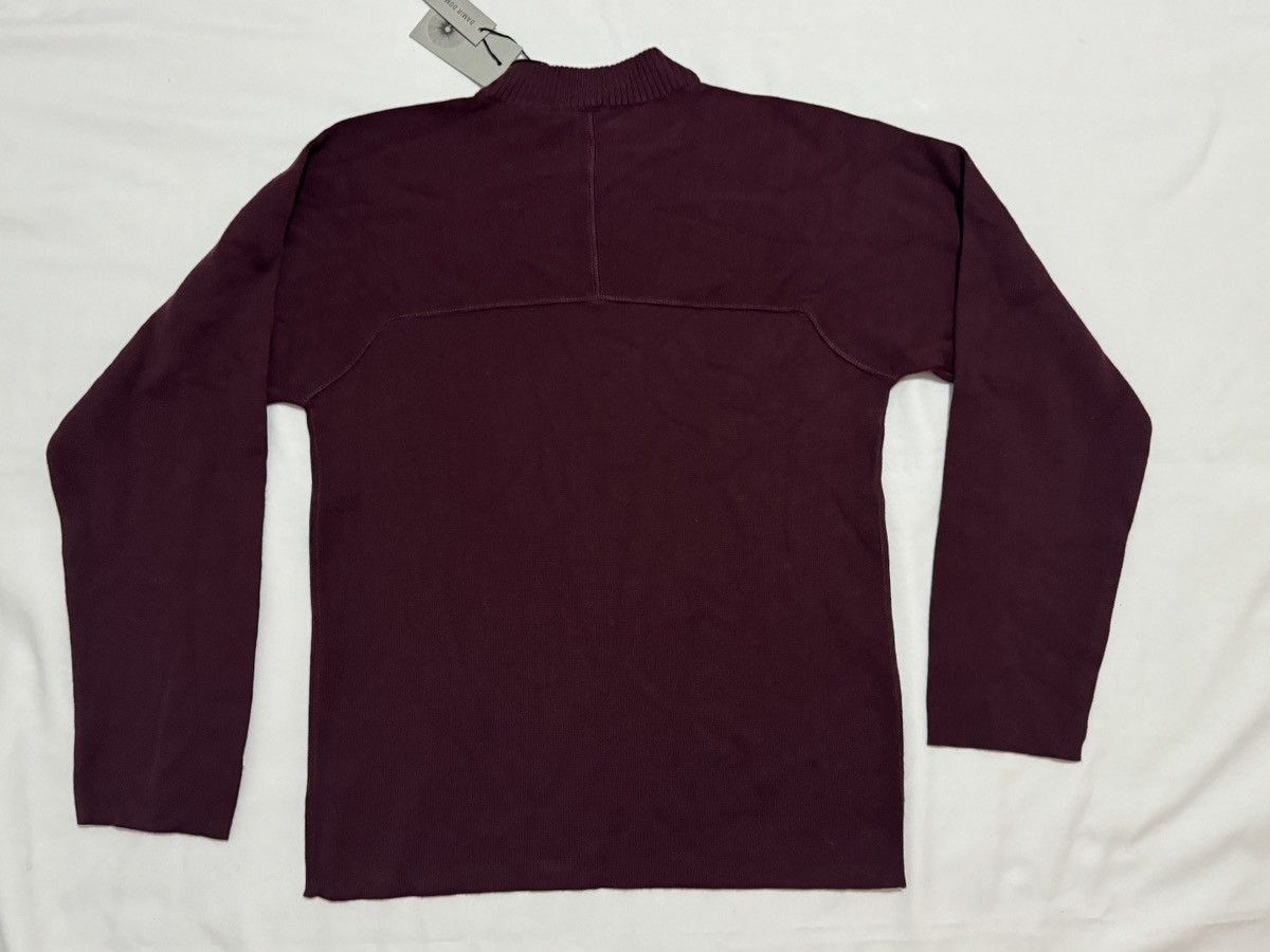 Silent By Damir Doma DAMIR DOMA Silent Cropped Sweater Mock Neck Burgundy Wool Size US M / EU 48-50 / 2 - 6 Thumbnail