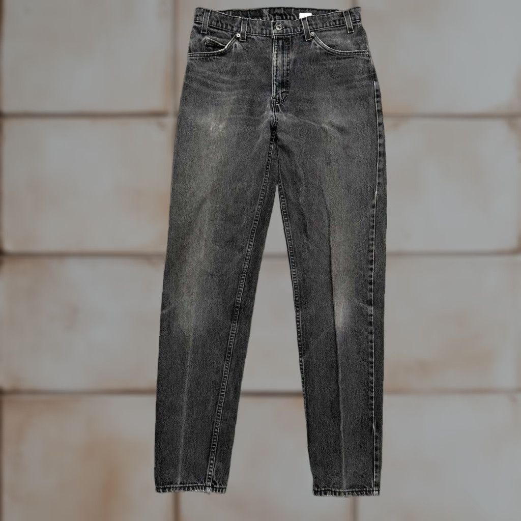 Levi's VINTAGE 90s LEVI'S 505 Mens Jeans 33X36 Black Made in the USA Denim Straight 1996 Size US 33 - 1 Thumbnail