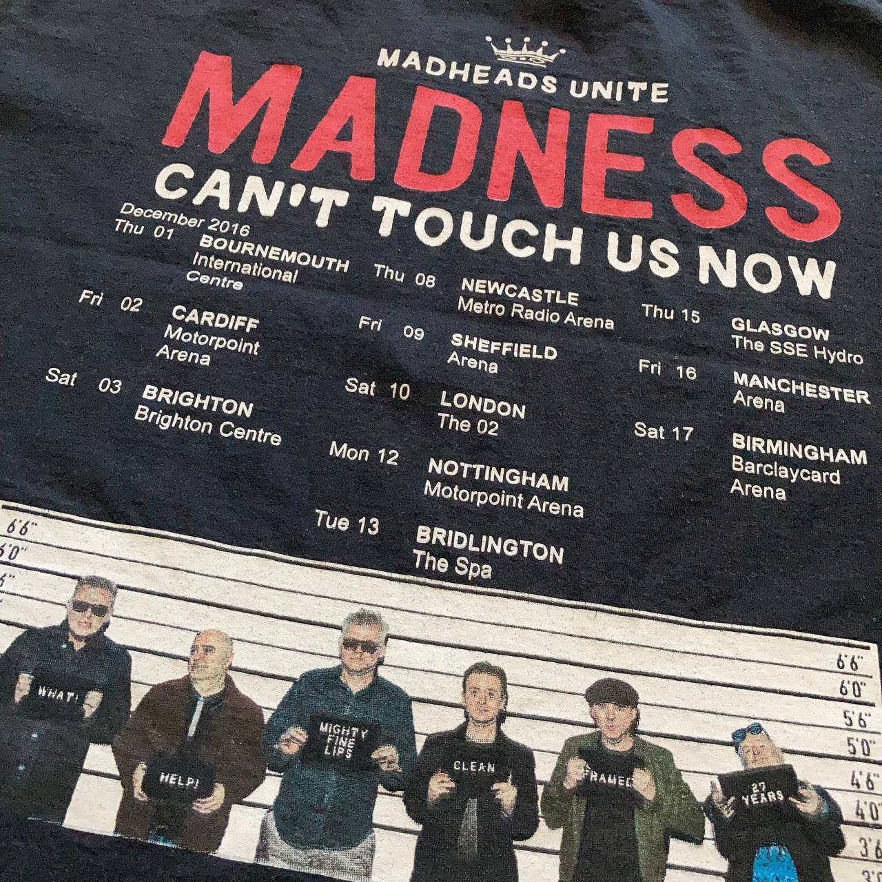 Band Tees Madness Ska New Wave Rock Band Tour Tee Size US L / EU 52-54 / 3 - 4 Thumbnail