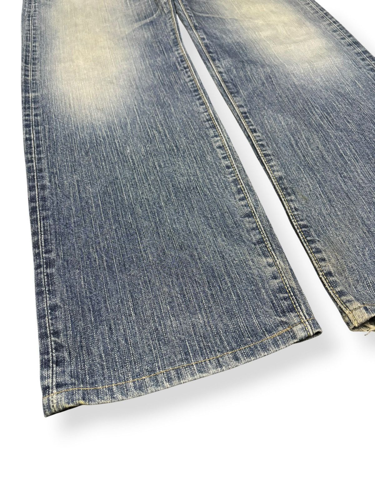 Edwin Vintage Edwin 505ZX Selvedge Blue Wash Distressed Jeans Size US 34 / EU 50 - 9 Thumbnail