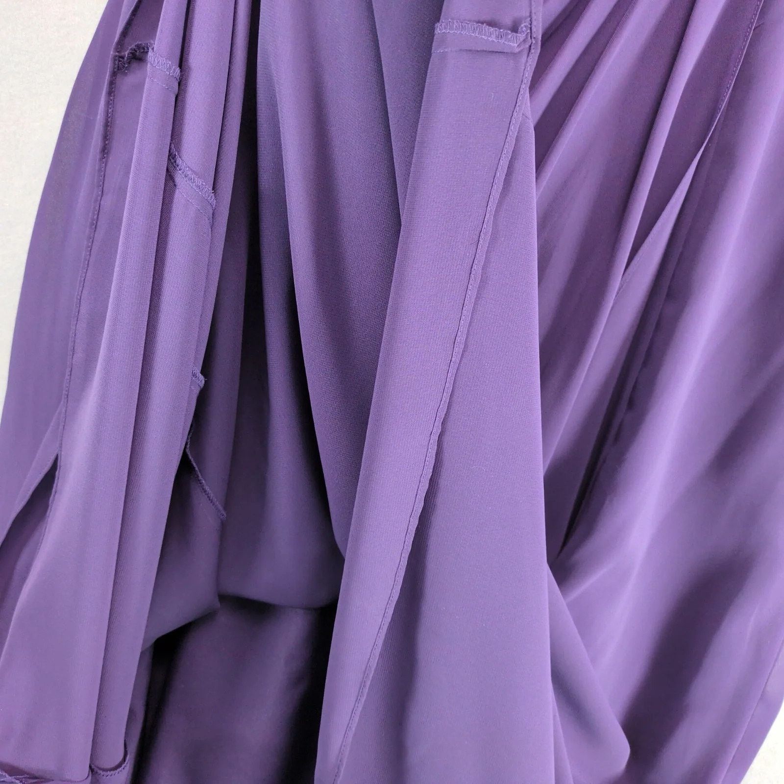Other NWT Brideside Ashley Floor-Length Dress Sz 26 Purple Chiffon Size 4XL / US 24-26 - 10 Thumbnail