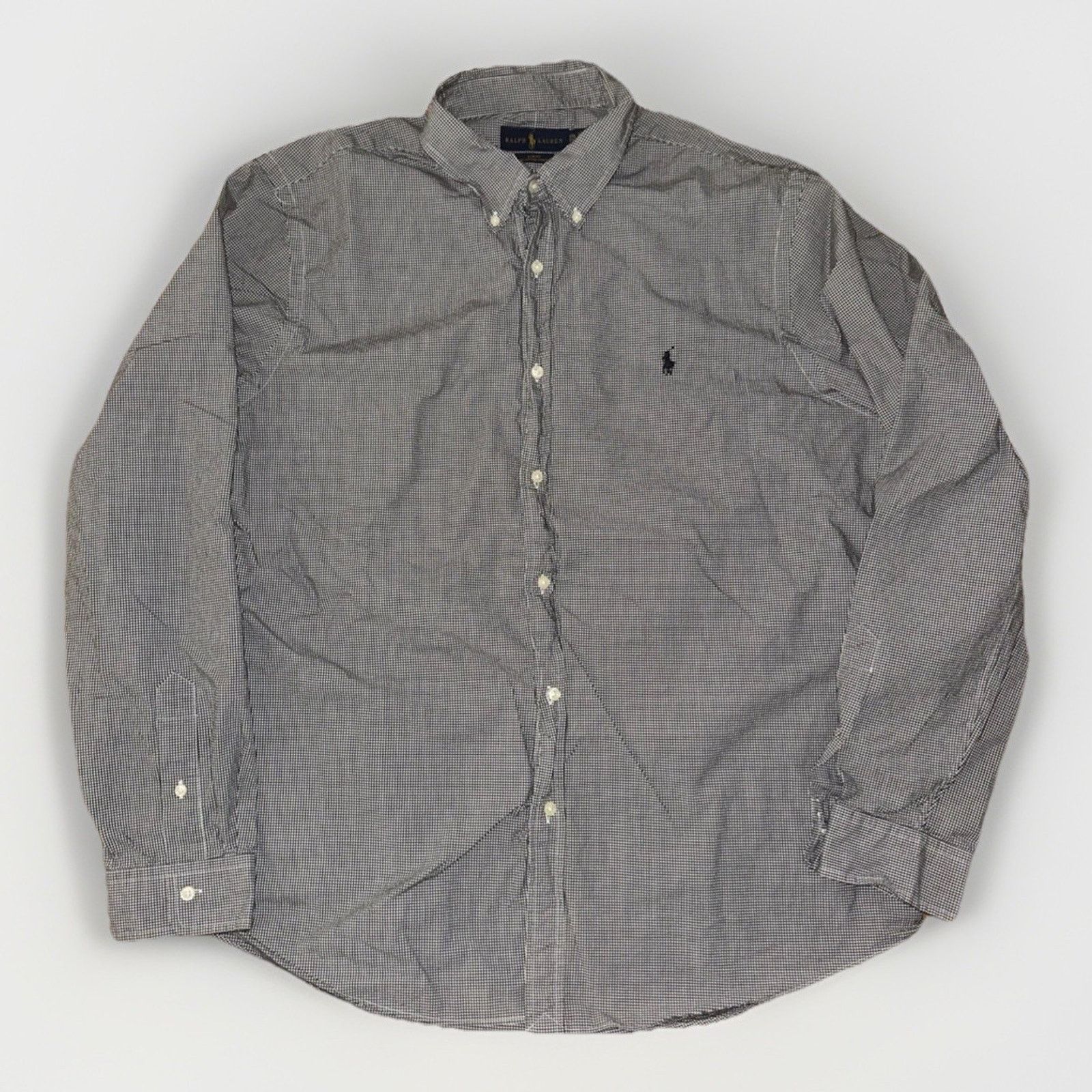 Polo Ralph Lauren × Vintage Polo Ralph Lauren Micro Checkered Button Up Shirt 2XL Slim Size US XXL / EU 58 / 5 - 1 Thumbnail