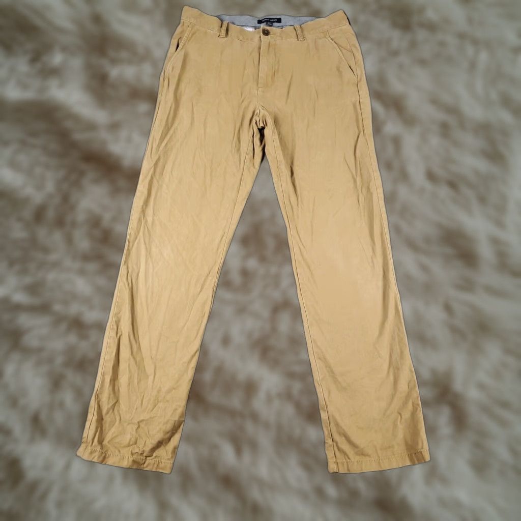 Tommy Hilfiger Tommy Hilfiger Chino Pants Mens 32x32 Beige Straight Flat Front Regular Fit Size US 32 / EU 48 - 1 Thumbnail